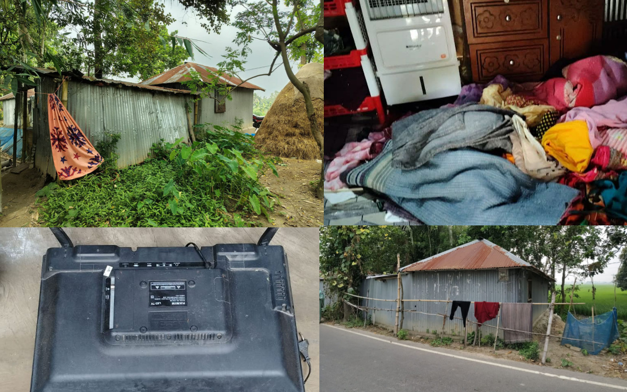 রাজশাহীর বাগমারায় ঘরে ঢুকে তিন জনকে অচেতন করে স্বর্ণালংকার-টাকাসহ মালামাল চুরির অভিযোগ